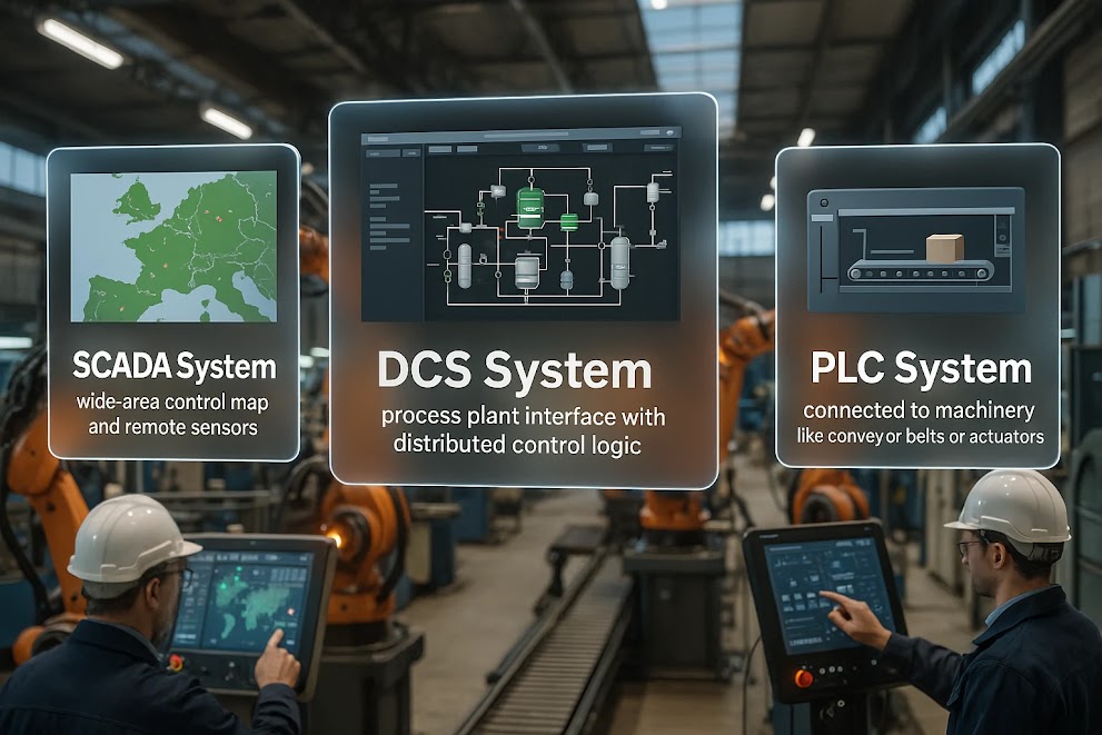 A Comparison Between SCADA, DCS, and PLC Systems