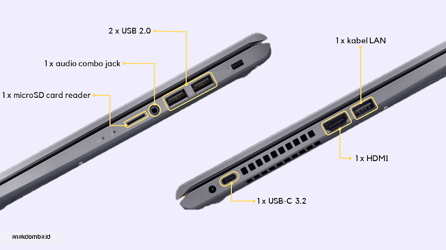 Konektivitas ASUS VivoBook A516