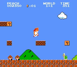 Hack Super Mario Bros.: Peach Edition para Nes