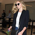 Kate Upton with her dog at LAX Airport in Los Angeles