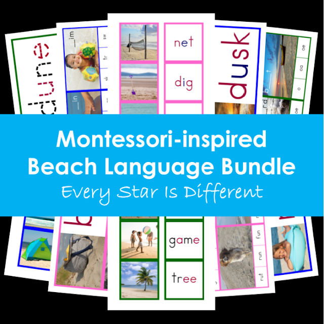 Montessori-inspired Beach Language Bundle