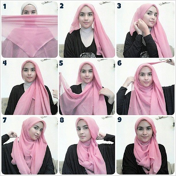 25+ Inspirasi Tutorial Hijab Segi Empat Terbaru 2018