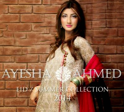 Ayesha Ahmed Eid / Summer Collection 2014 for Girls