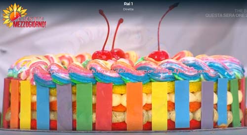 Torta arcobaleno ricetta Sal De Riso