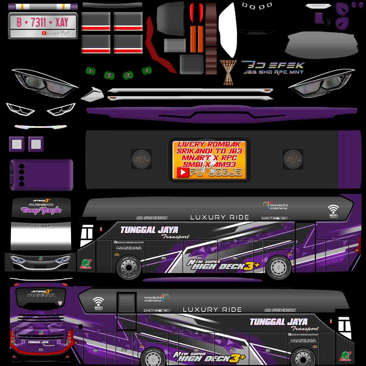 livery srikandi rombak jb3 full stiker