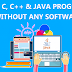 How To Run C, C++ & Java Programs out of Software - Expomata