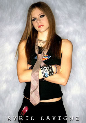 avril lavigne straight hair