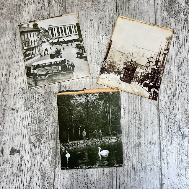 Using Large Book Page Vintage Photos To Make Ephemera