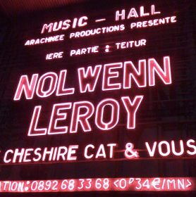 concert de Nolwenn Leroy à l'Olympia Le Cheshire cat & vous