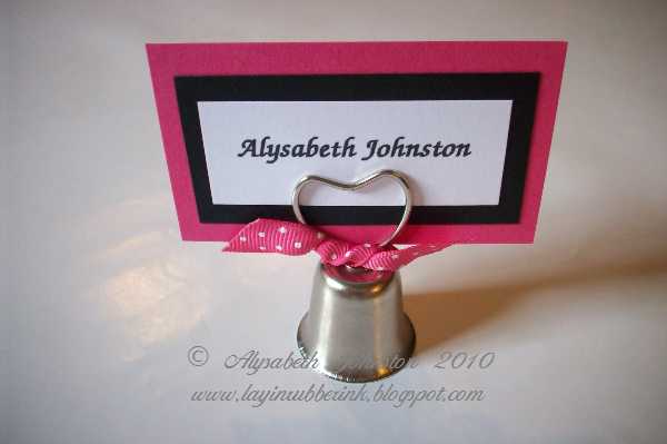 Picture 8 Wedding Bell place card holders