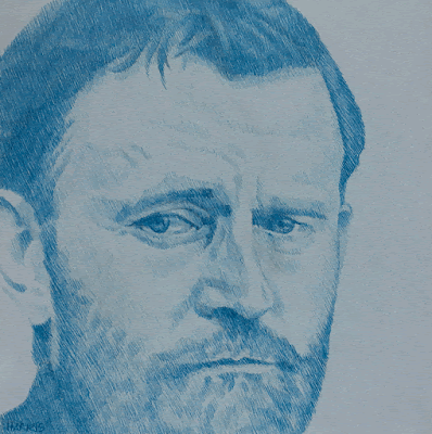 Ulysses S. Grant ballpoint pen portraits