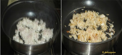 onion seasoning to make mushroom kurma