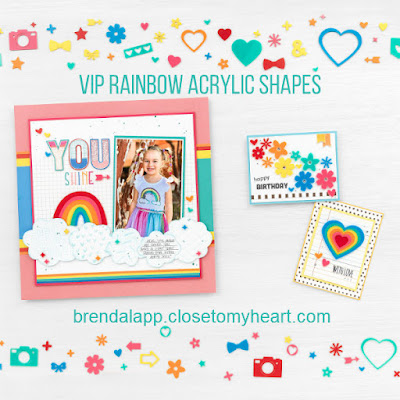 VIP Rainbow Acrylic Shapes