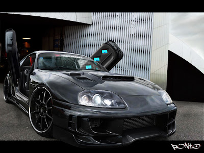 Black Toyota Supra Wallpaper