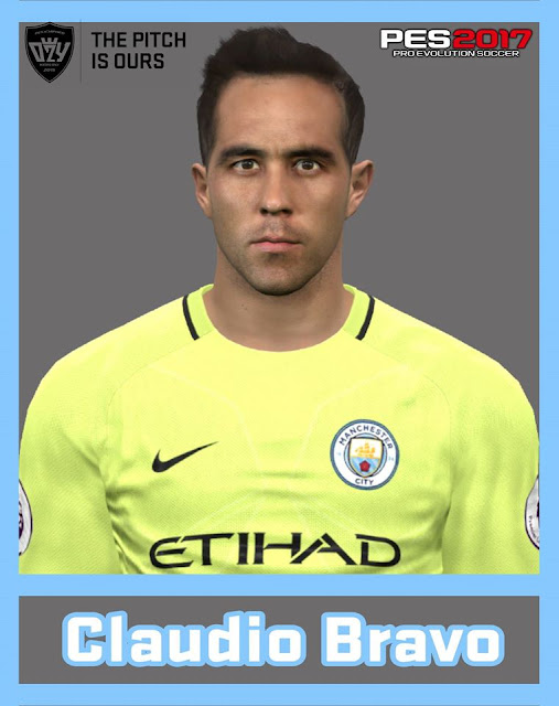 PES 2017 / PES 2016 Claudio Bravo (Manchester City) Face by Ozy_96 PESMOD