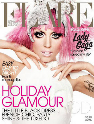 American pop singer Lady GaGa is the face on the cover page of fashion