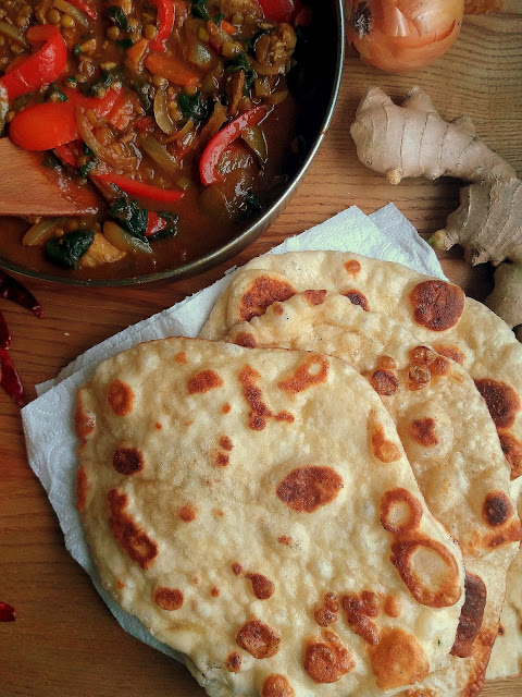 Chlebek Naan / Homemade Naan Bread