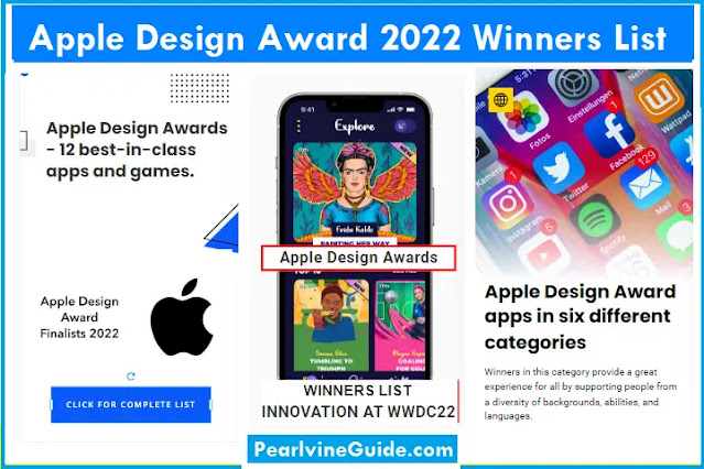 apple design award 2022 winner list annoucement news