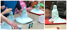 Kids make elephant's toothpaste, elephant's toothpaste experiment with kids