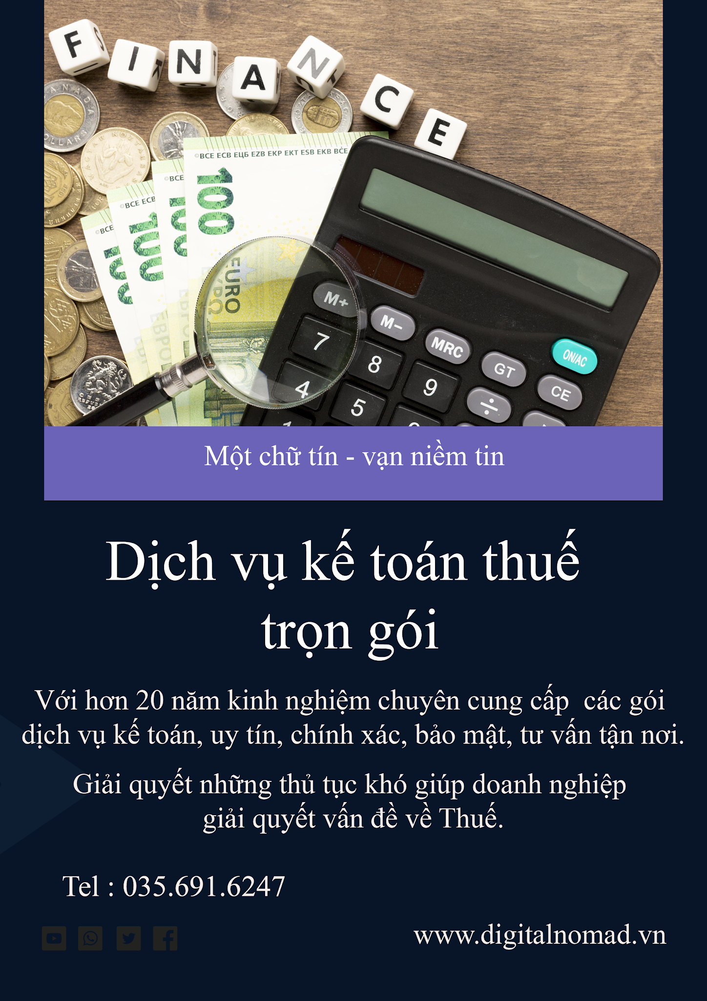 Dịch vụ kế toán thuế trọn gói uy tín, chất lượng