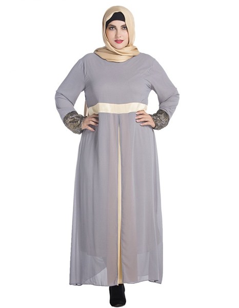  Contoh ekspresi dominan gaya desain baju model gamis muslim terbaru untuk muslimah indonesia 21 Model Gamis Terbaru 2018