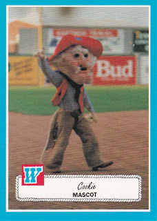 Cookie the Wichita Wranglers mascot 1990 card