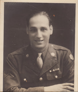 Portrait of Gus Caponi in WWII uniform