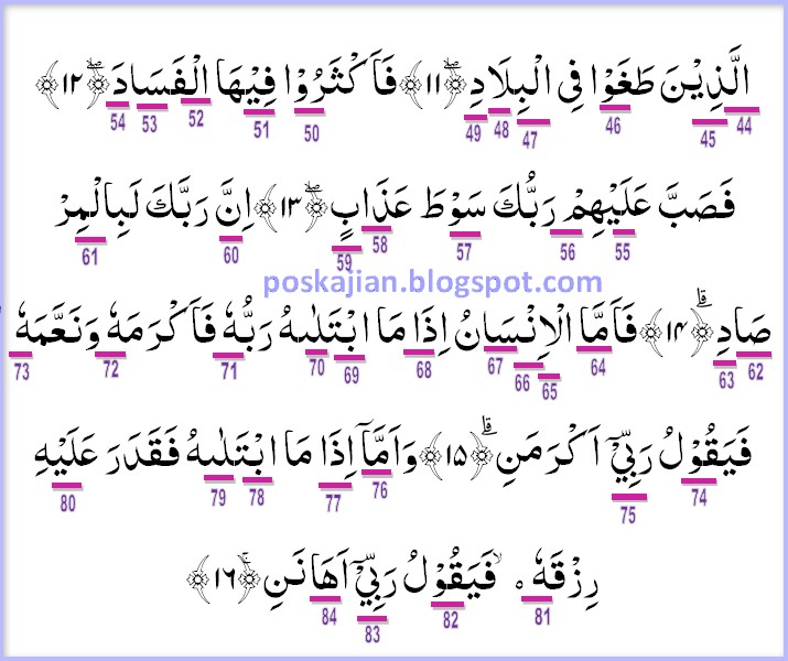Doa Senjata Muslim Hukum Tajwid Al Quran Surat Al Fajr Ayat 1 16 Lengkap Dengan Penjelasannya