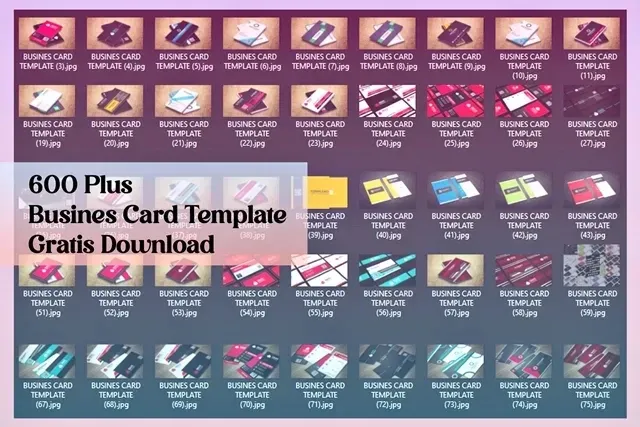 Download Gratis 600 Plus Business Card