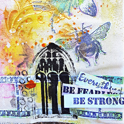 Art journal pages with GelliArts & Bee Crafty