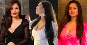 puja banerjee short dress curvy body indian actress