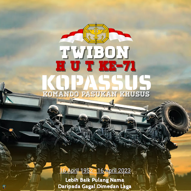 link Twibon HUT KOPASSUS yang Ke-71 Tahun 2023