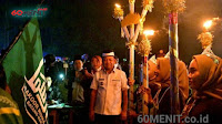 Bupati Lamtim Buka Pawai Festival Seribu Obor