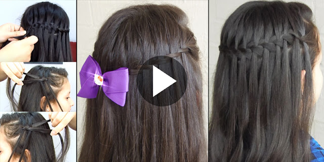 Learn - How To Create 2 Types Waterfall Braid, See Tutorial