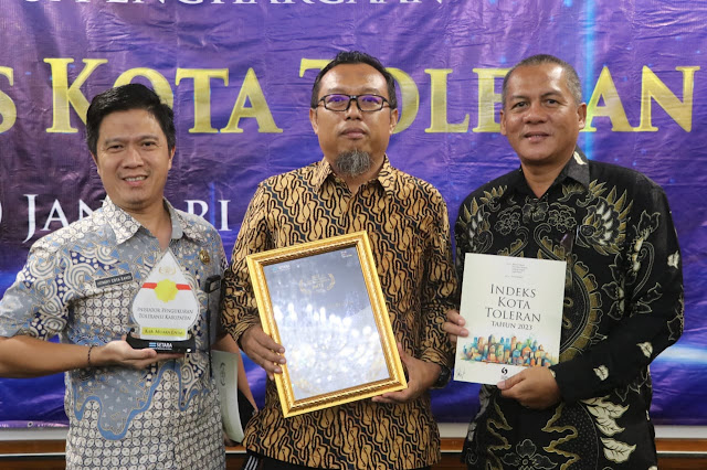 Prakarsai Pengukuran Toleransi Tingkat Kabupaten di Indonesia, Pemkab Muara Enim Terima Penghargaan