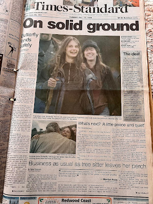 Julia Butterfly Hill - newspaper article