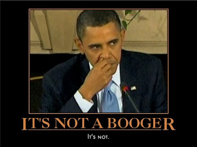 Obama Not a Booger Meme