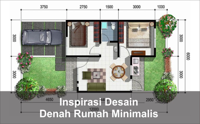 denah rumah minimalis 2020