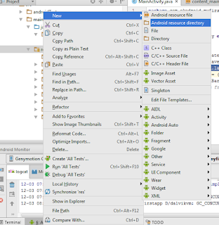 Resource ke Android resource directory