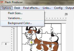 Jigsaw game created manually.