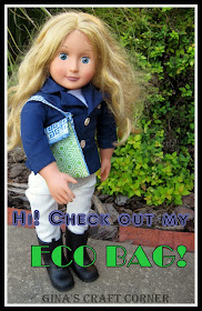 http://ginascraftcorner.blogspot.com/2013/10/eco-bag-for-18-doll-using-fused-plastic.html