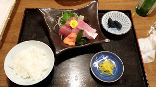 Arroz, Sashimi y Tsukemono