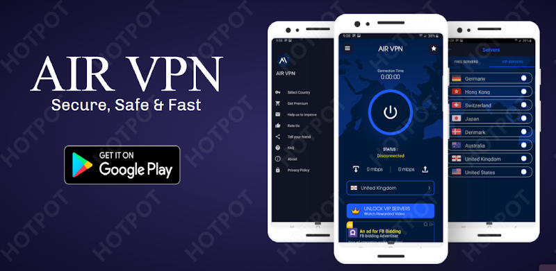 AIR VPN || Secure, Safe & Fast Free Server