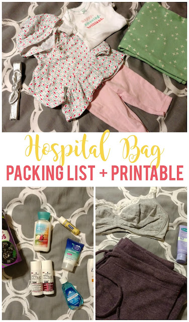 Pack your hospital bag ahead of time using the free printable packing list included!