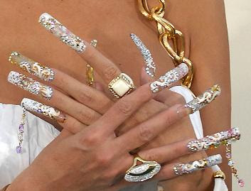 The acrylic nails that are