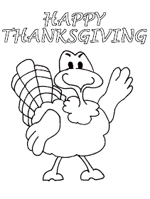 Free thanksgiving coloring page