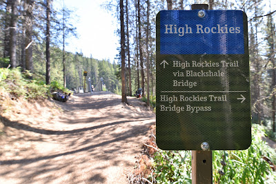 High Rockies trail sign Canada.