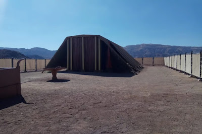 FOTO: Replica Tabernacolului din Timna, în 2017 (Foto: Aaron Goel-Angot).