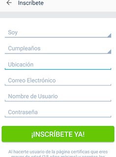 Como registrarse en amor en linea desde tu movil