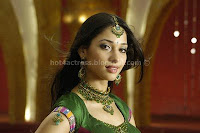 Thamanna, hot, navel, show, in, green, dress